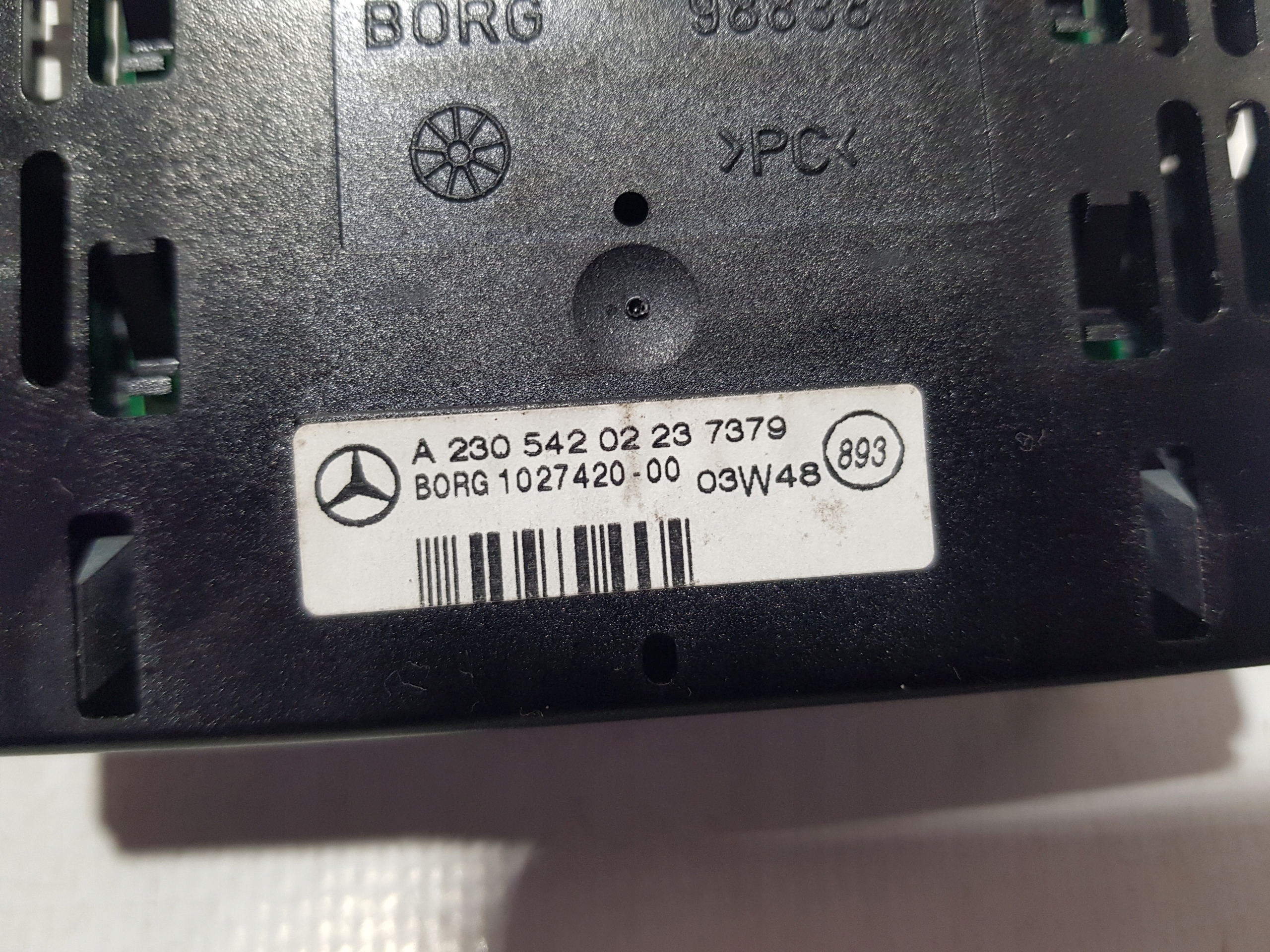 display CZUJNIKOW PDC MERCEDES SL R230 W230