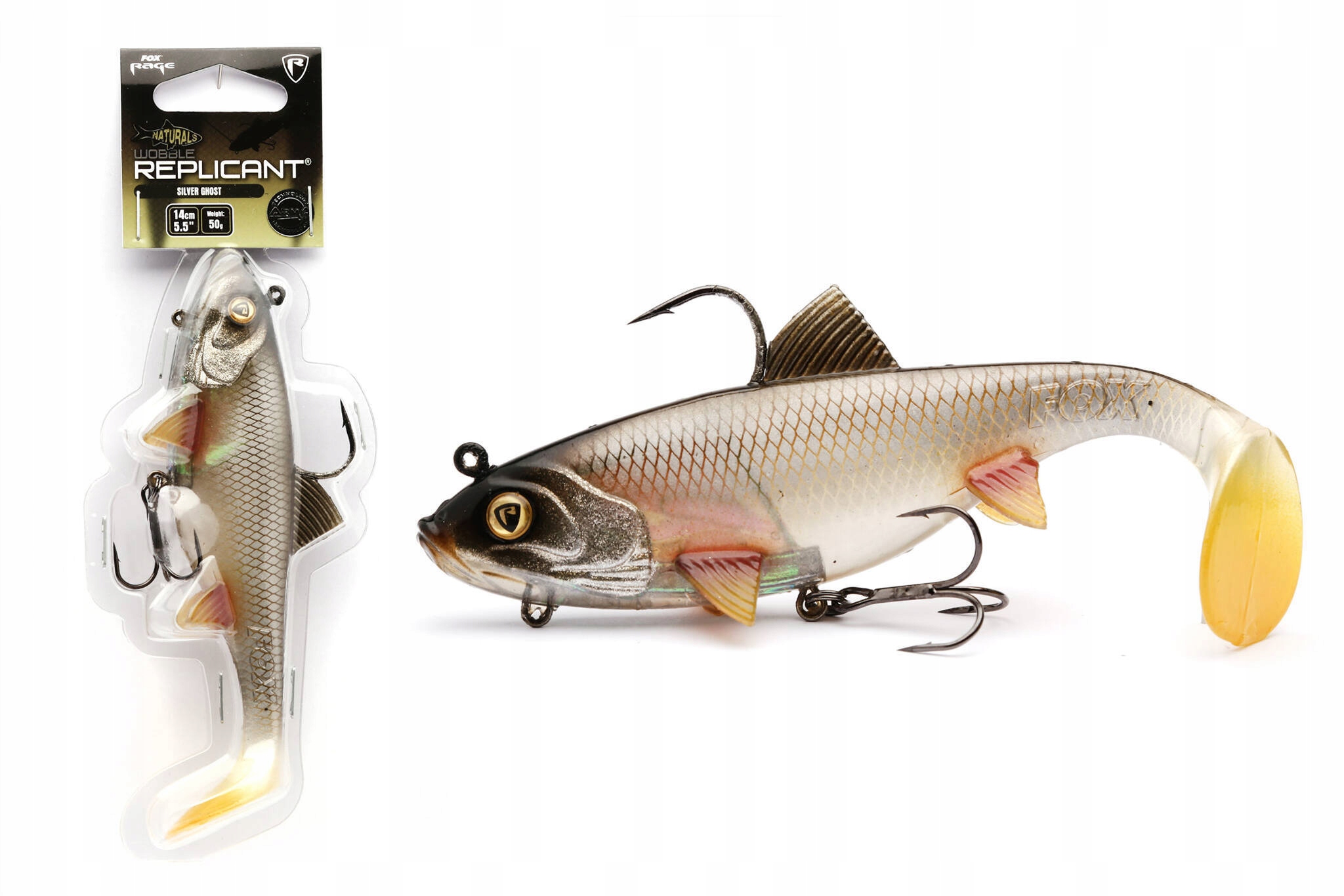 Guma Fox Wobble Replicant Silver GHOST-18,0 cm