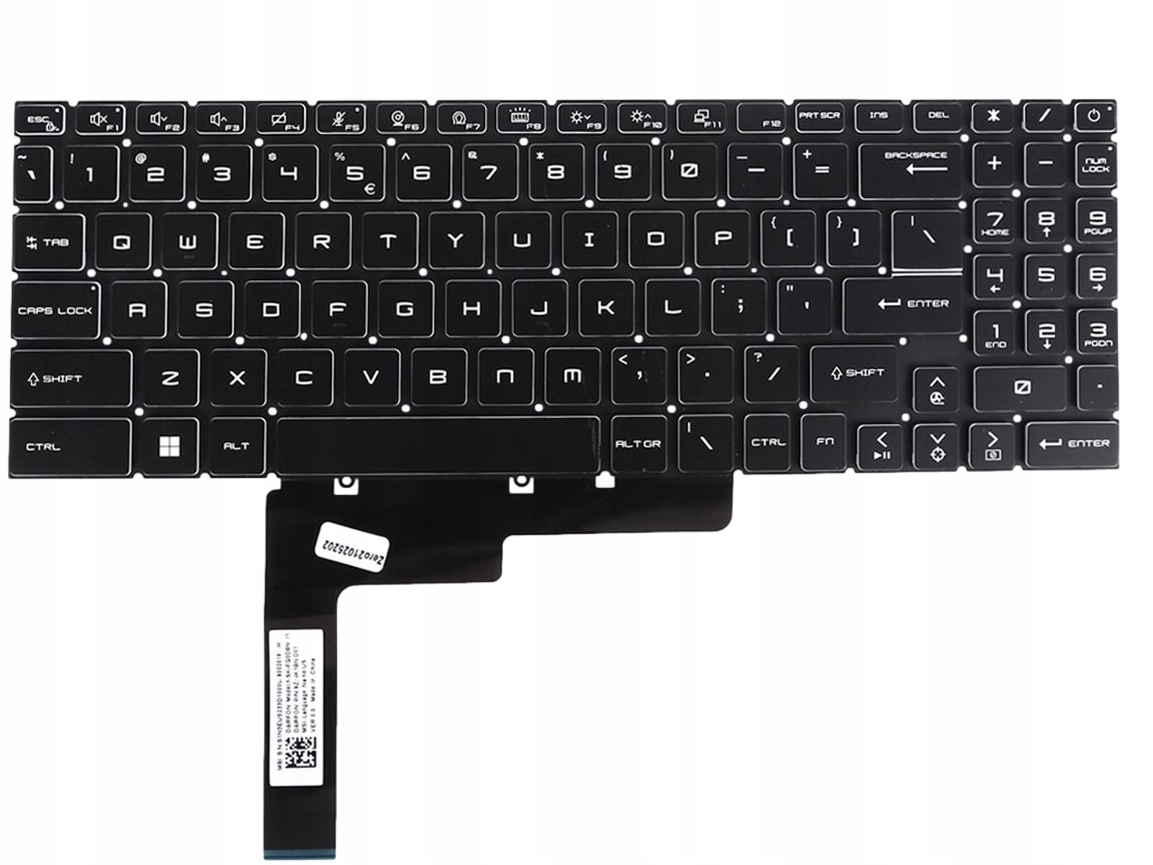 Klávesnice Pro Msi GF66 GF76 Pulse GL66 GL76 Msi Bravo 15 MS-1584 Led