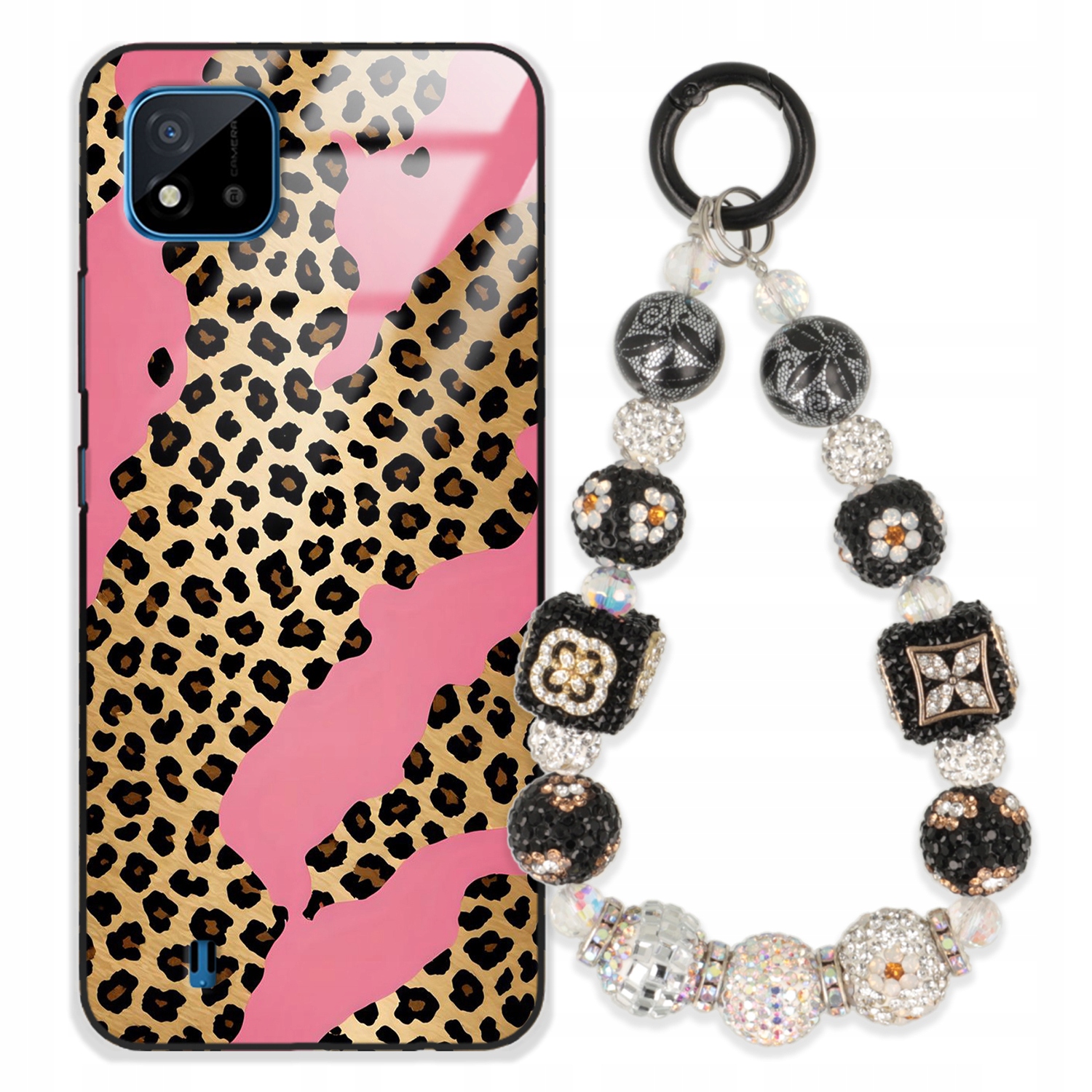 Pouzdro Pro Realme C20 Case Glass| Přívěsek Na Klíče Elegantní Kryt Premium Vzory