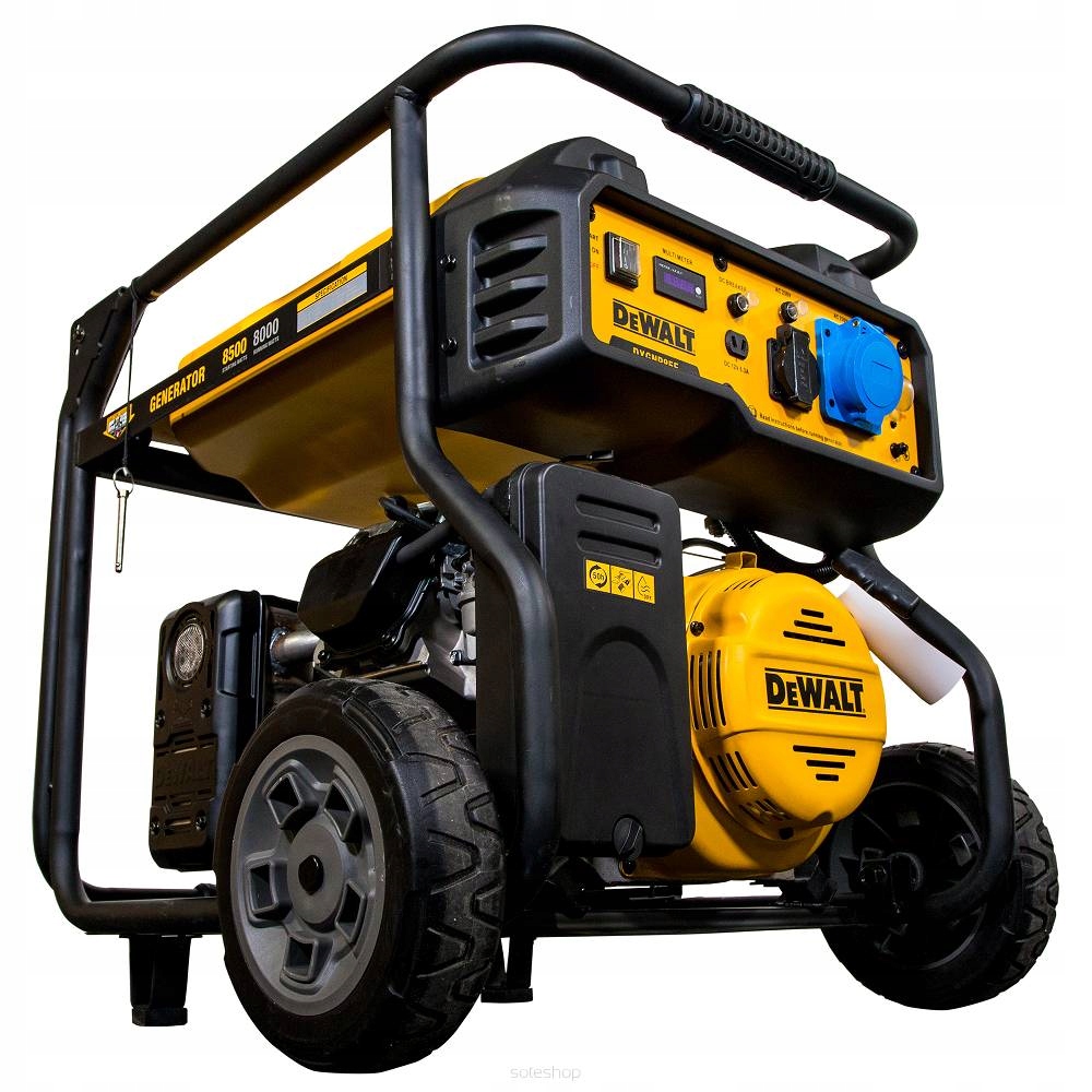 Agregat prądotwórczy przenośny jednofazowy DeWalt 8500 W benzyna Rozruch elektryczny ręczny