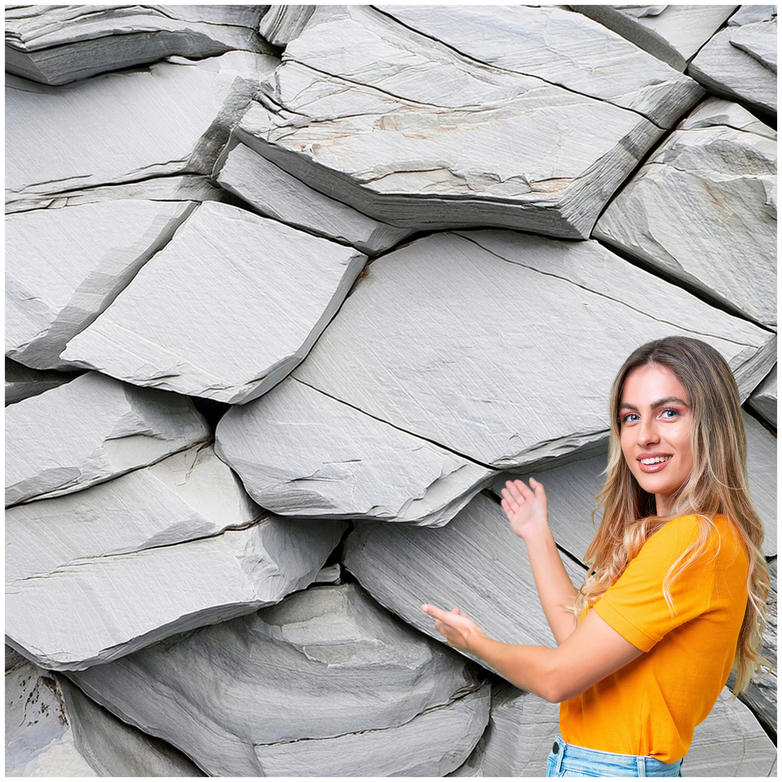 Fototapeta 3D Geometrické Pozadí Kameny Skály 490x280 GTA02F