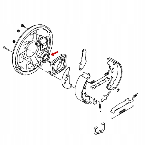 USZCZELNIACZ POLOSI TYL ZEWNETRZNY Grand Vitara I Part number 4359365D00 43593 65D00