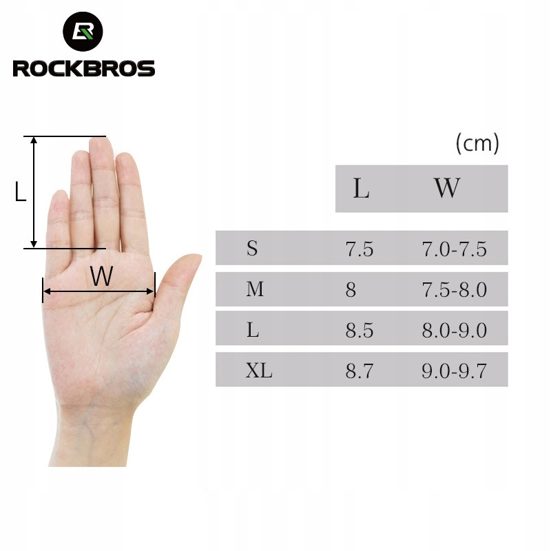 Rękawiczki rowerowe długie ROCKBROS r. M JAKOŚĆ Kod producenta RĘKAWICZKI NA ROWER S107 DŁUGIE