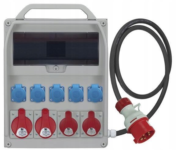 Rozvádzač R-box 460R-17-P 2x16A/5P 2x32A/5P 5x230V 17S B.18.460-1P