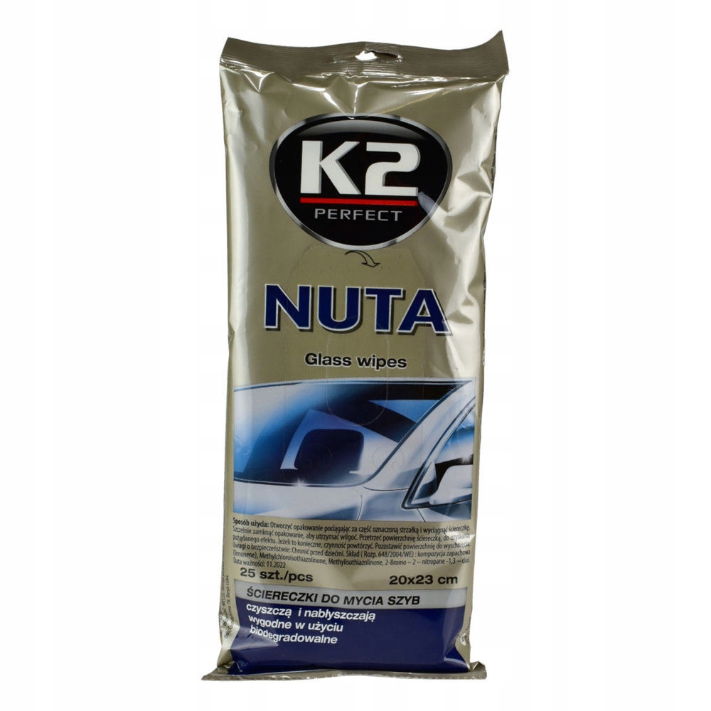 

K2 Nuta Ściereczki Chusteczki Do Mycia Szyb 25szt