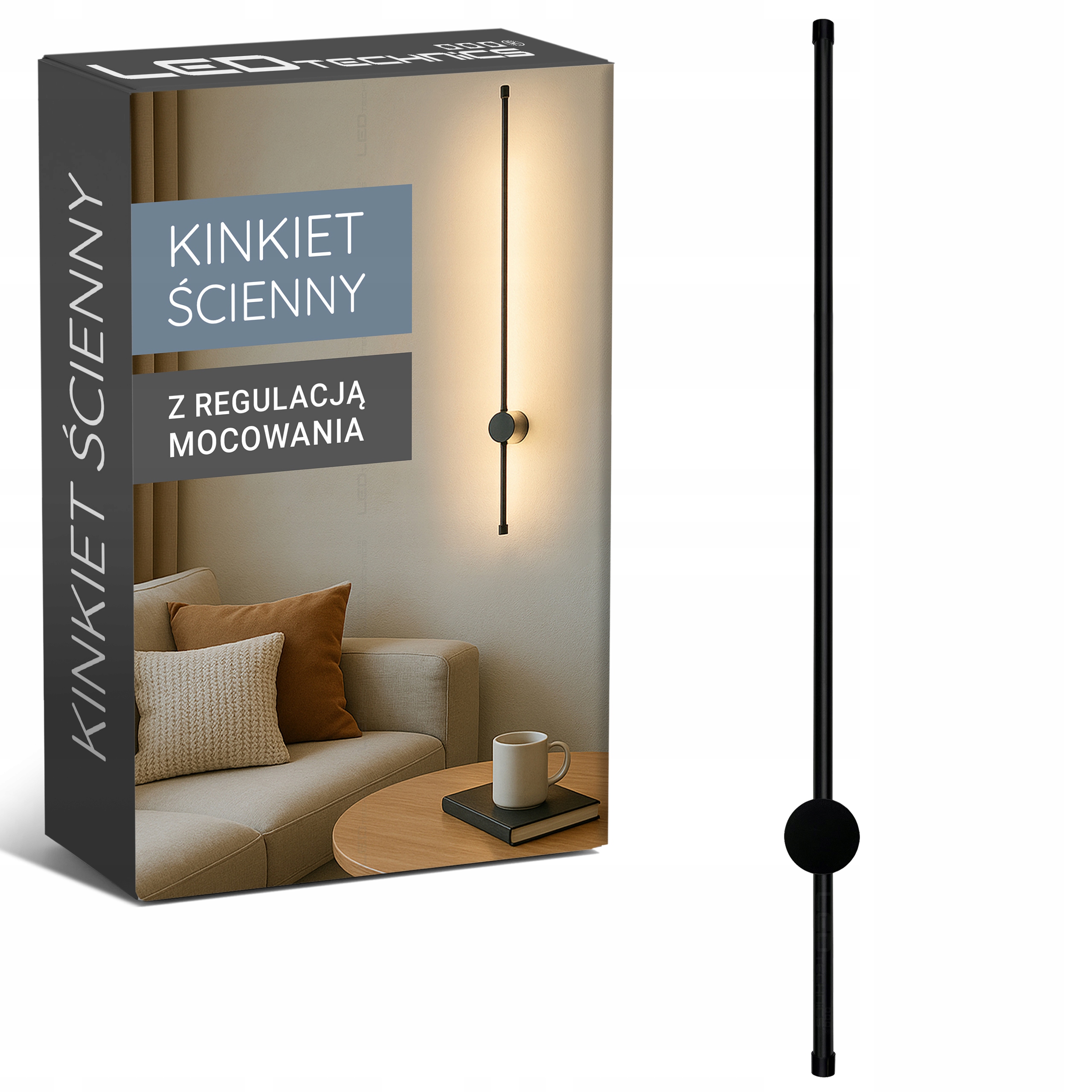 Kinkiet Ścienny 120cm Wewnętrzny 22W Led CCD Nad Lustro Obraz