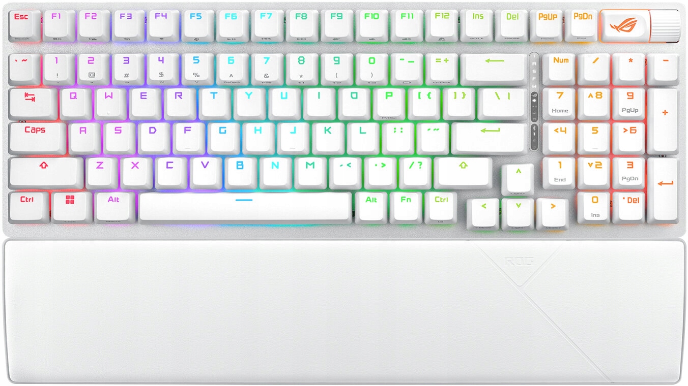 Klávesnica Asus Rog Strix Scope II 96 Wireless Biela
