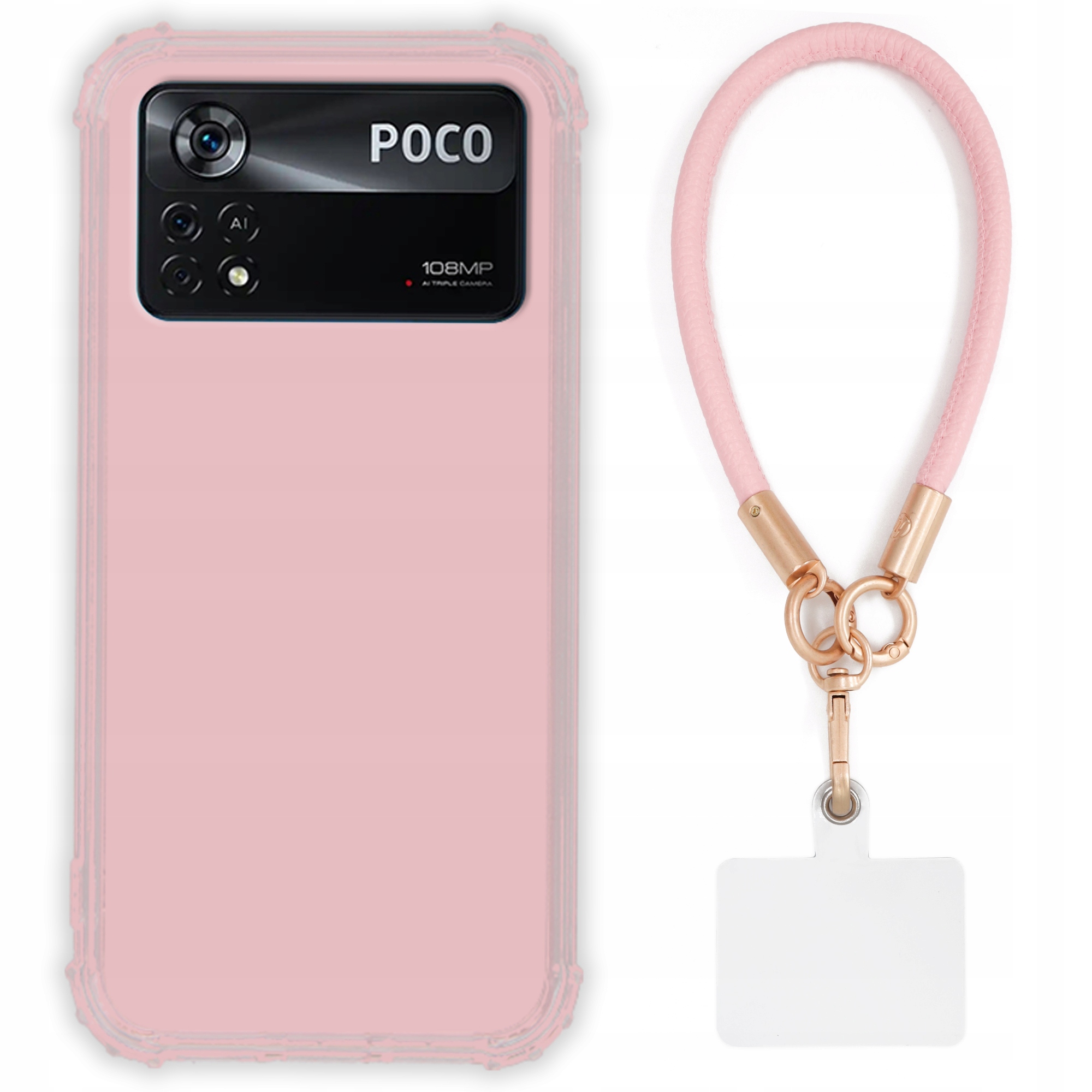 Etui Pre Xiaomi Poco X4 Pro 5G Case Antishock Pinky Ružové vodítko Sada |tpu