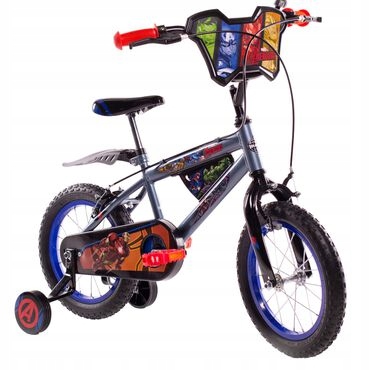 Rower dziecięcy Marvel Avengers 14 cali srebrny dla chłopca