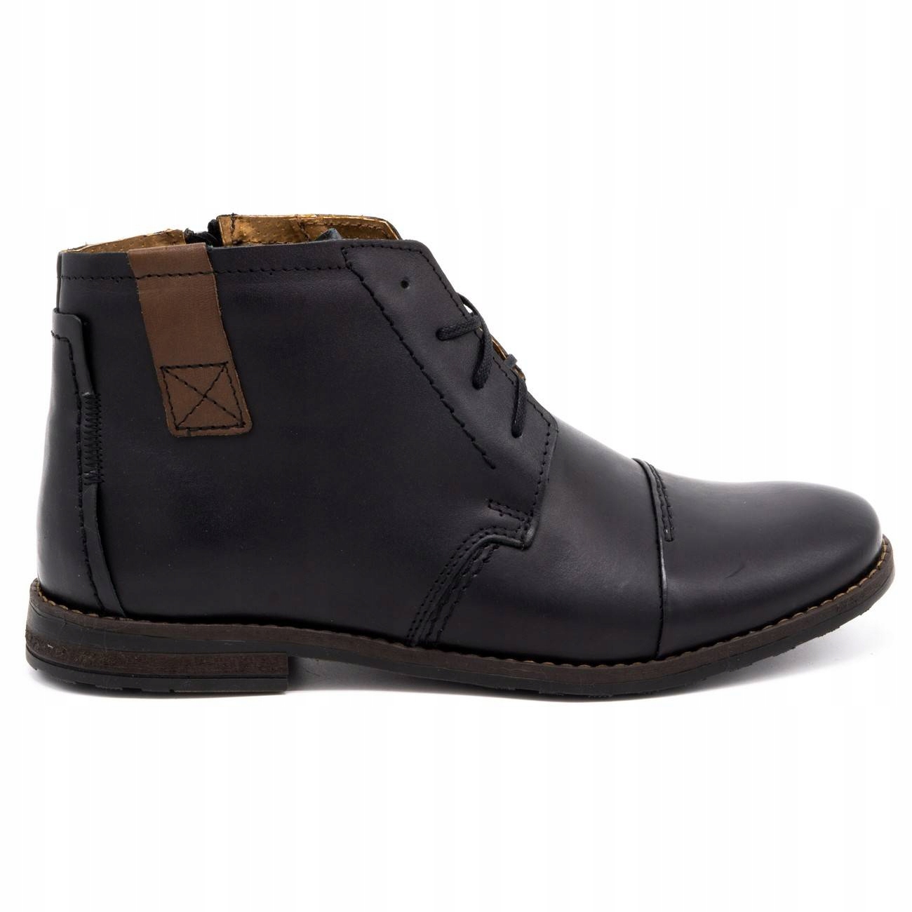 

Buty męskie zimowe skóra trzewiki 315MP czarne 42