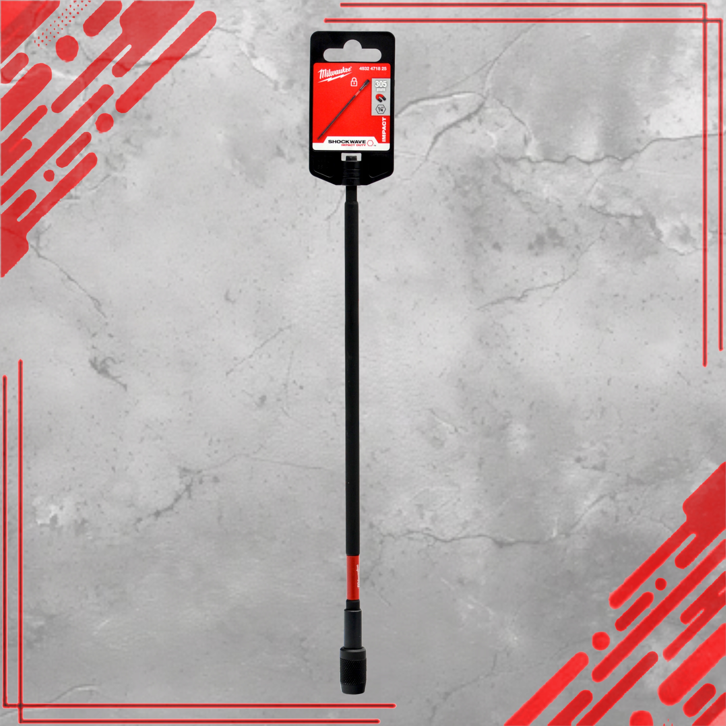 UCHWYTY DO BITÓW Z SAMOZACISKIEM PRZEDŁUŻKA UDAROWA ADAPTER KOŃCÓWEK 305MM Marka Milwaukee