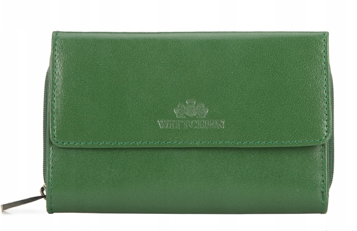 Portfel Wittchen Florence 14-1-049-L0 Zielony Damski Skóra Naturalna