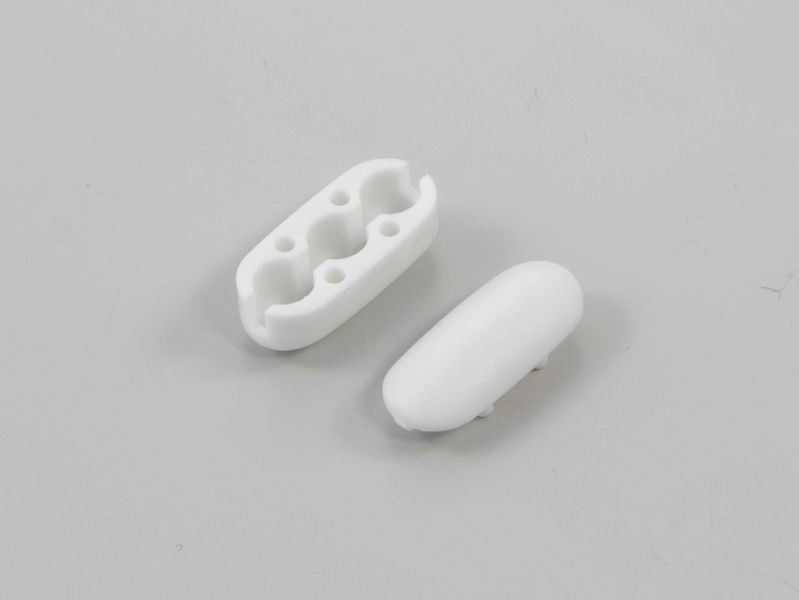 Łącznik łańcuszka dużych kulek, roleta z łańcuszkiem 4,5mm biały - 5 sztuk Rodzaj łącznik łańcuszka