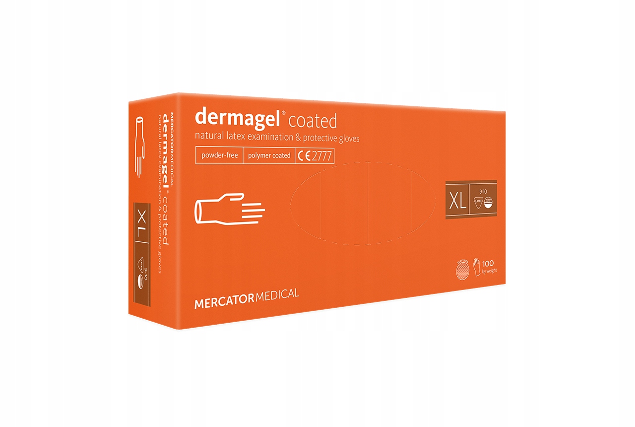

Rękawiczki lateksowe Dermagel XL Mercator Medical
