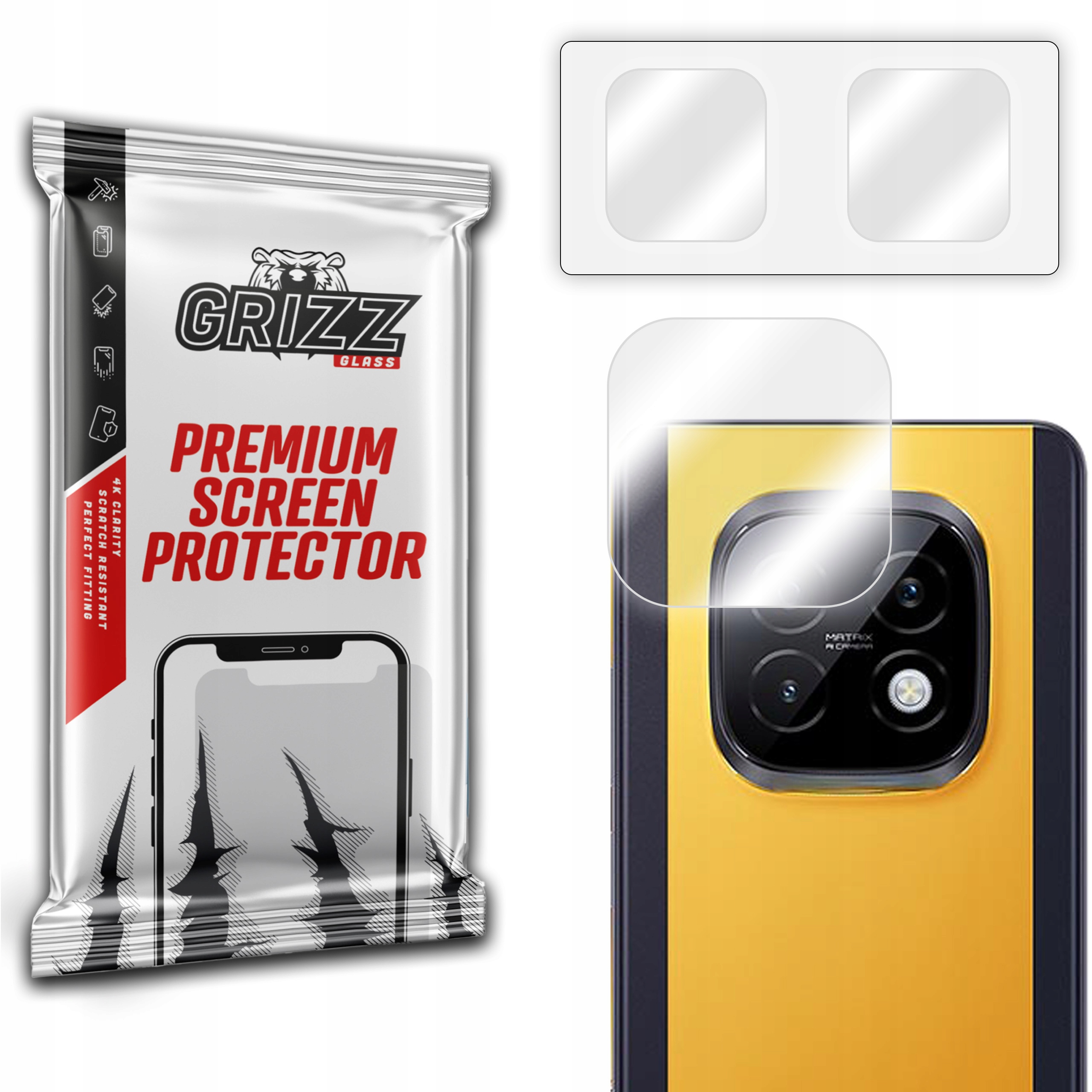 2-PAK Hybrydowe szkło ochronne na aparat do Realme Narzo 70 Turbo