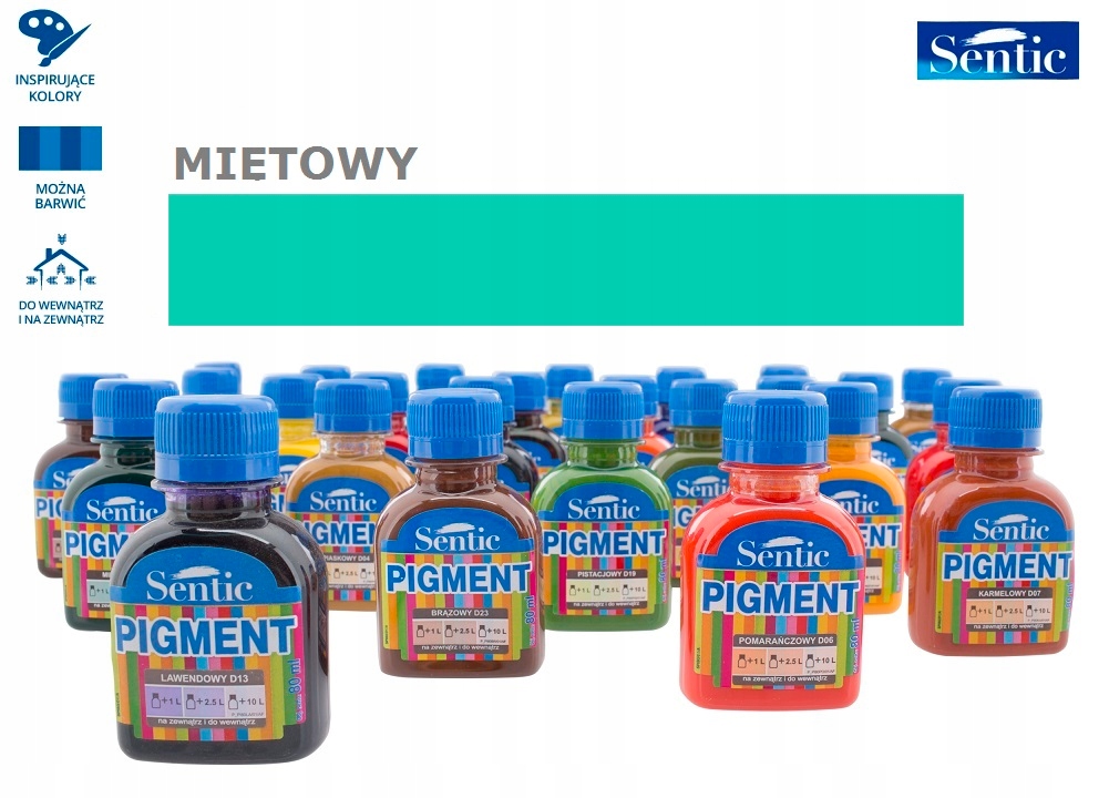 PIGMENT DO FARB EMALII EMULSJI 80 ml MIĘTOWY