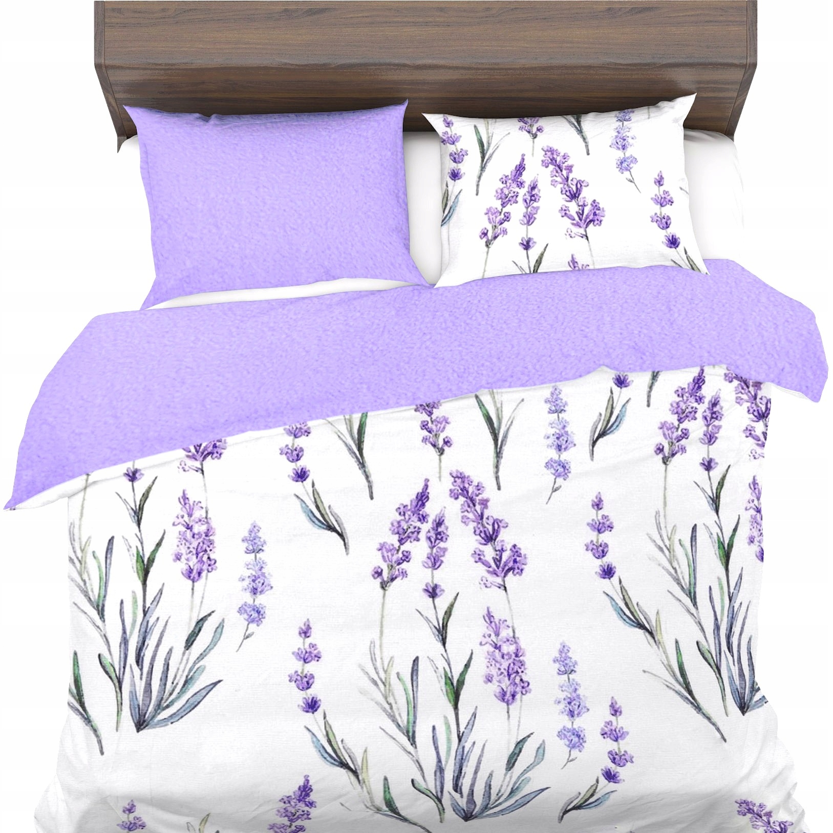 Izolované Povlečení 140x200+1x70x80 Fleece Bavlna Měkké teplé levandulové