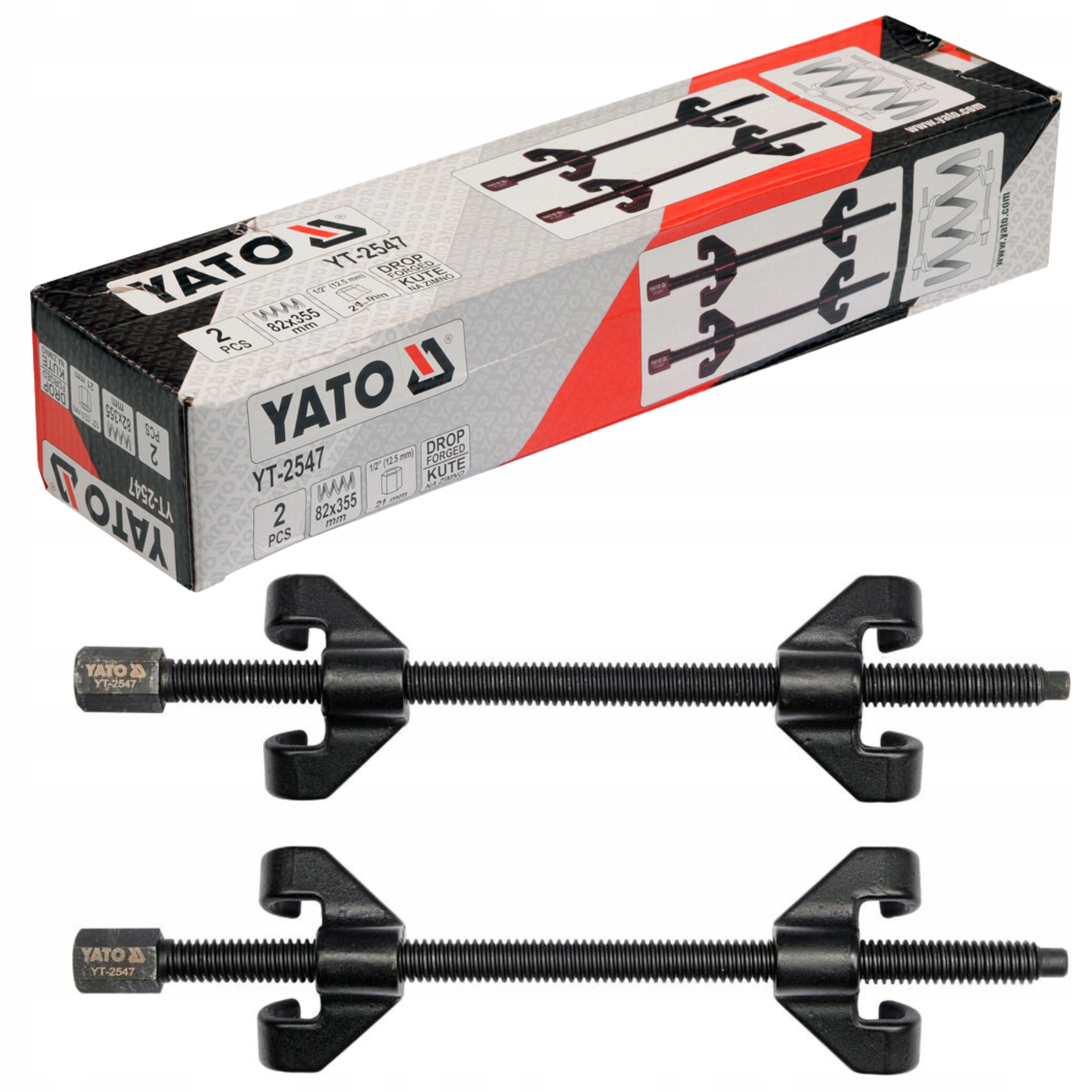 

Ściągacz do sprężyn 85x355 2szt YT-2547 Yato