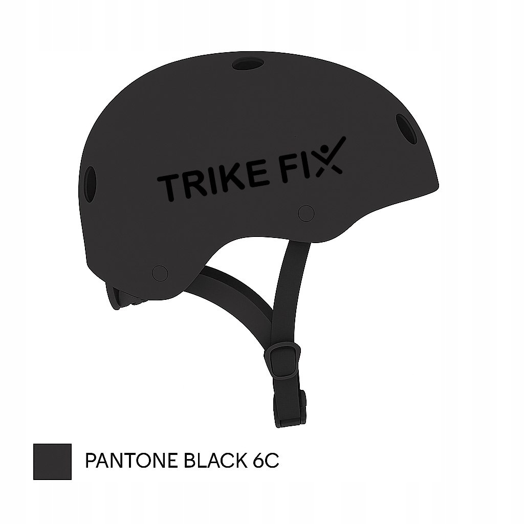 Kask rowerowy dla dziecka Trike Fix dziecięcy regulowany Led S 48-54cm czar