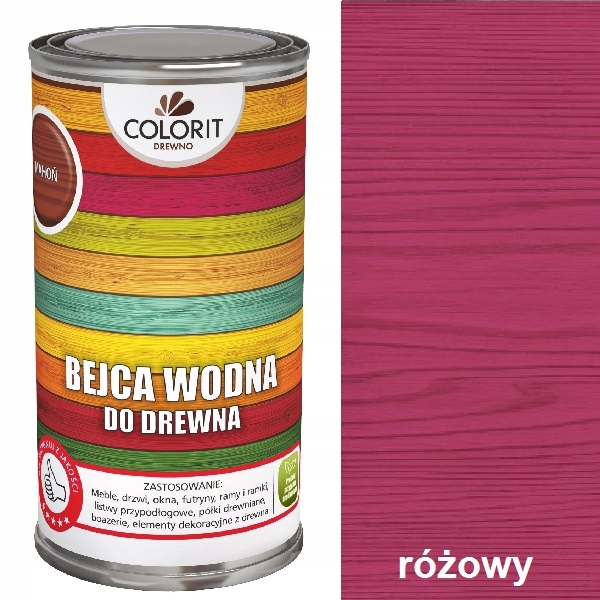

Bejca Wodna Do Drewna Colorit 0,5 l Różowy