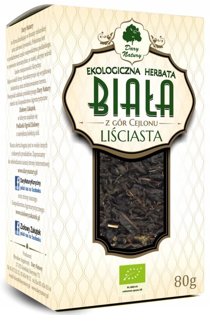 Levně Čaj Bílý Listový Bio 80 g Dary Natury