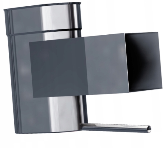 Ko Čistič žáruvzdorný oválný s odkapávačem 110 x 200 mm gr 0,8 mm komín