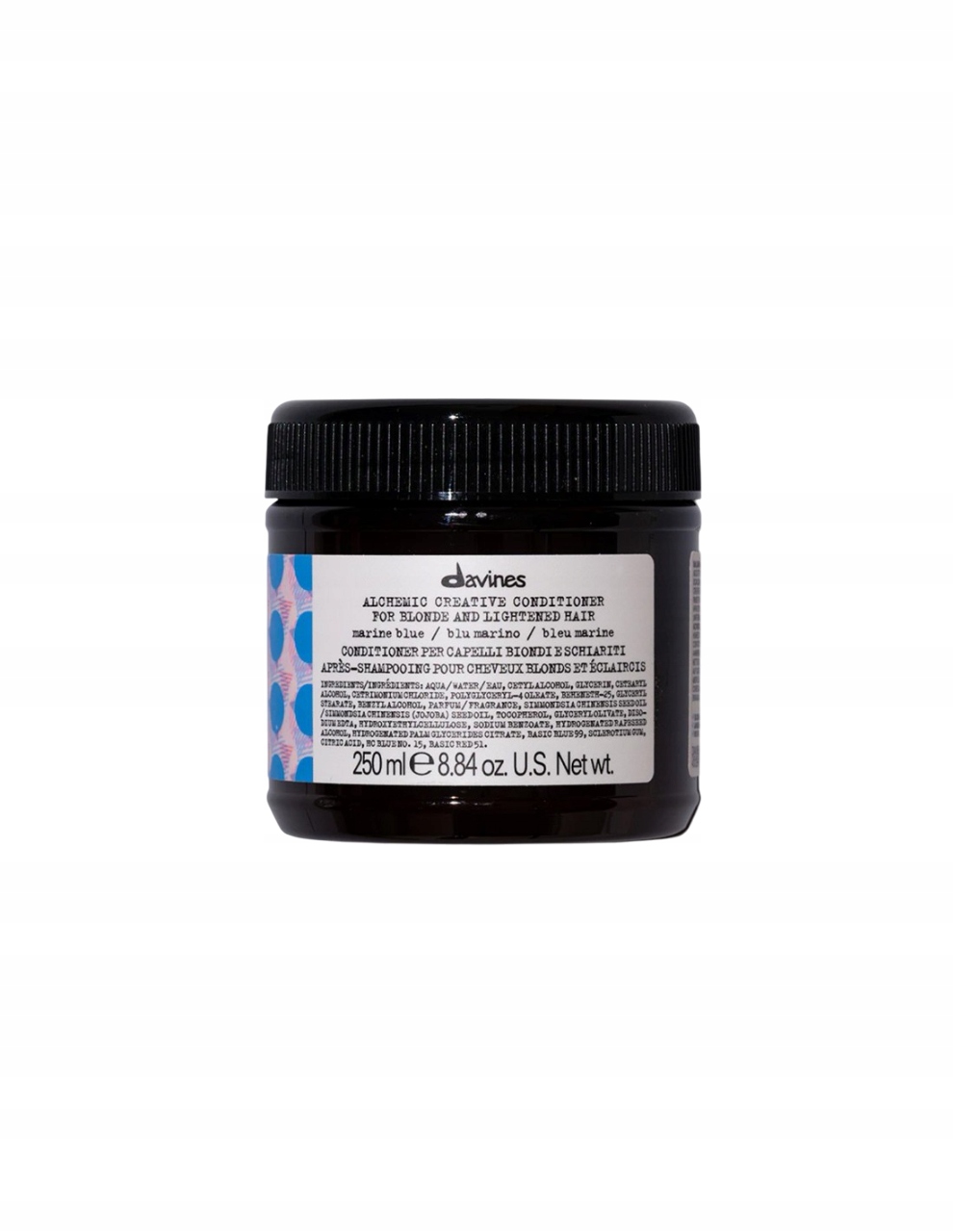 Davines, Alchemic, Kondicionér pro oživení barvy vlasů, Marine Blue (Námořnická modř), Zvýrazňuje barvu Vi