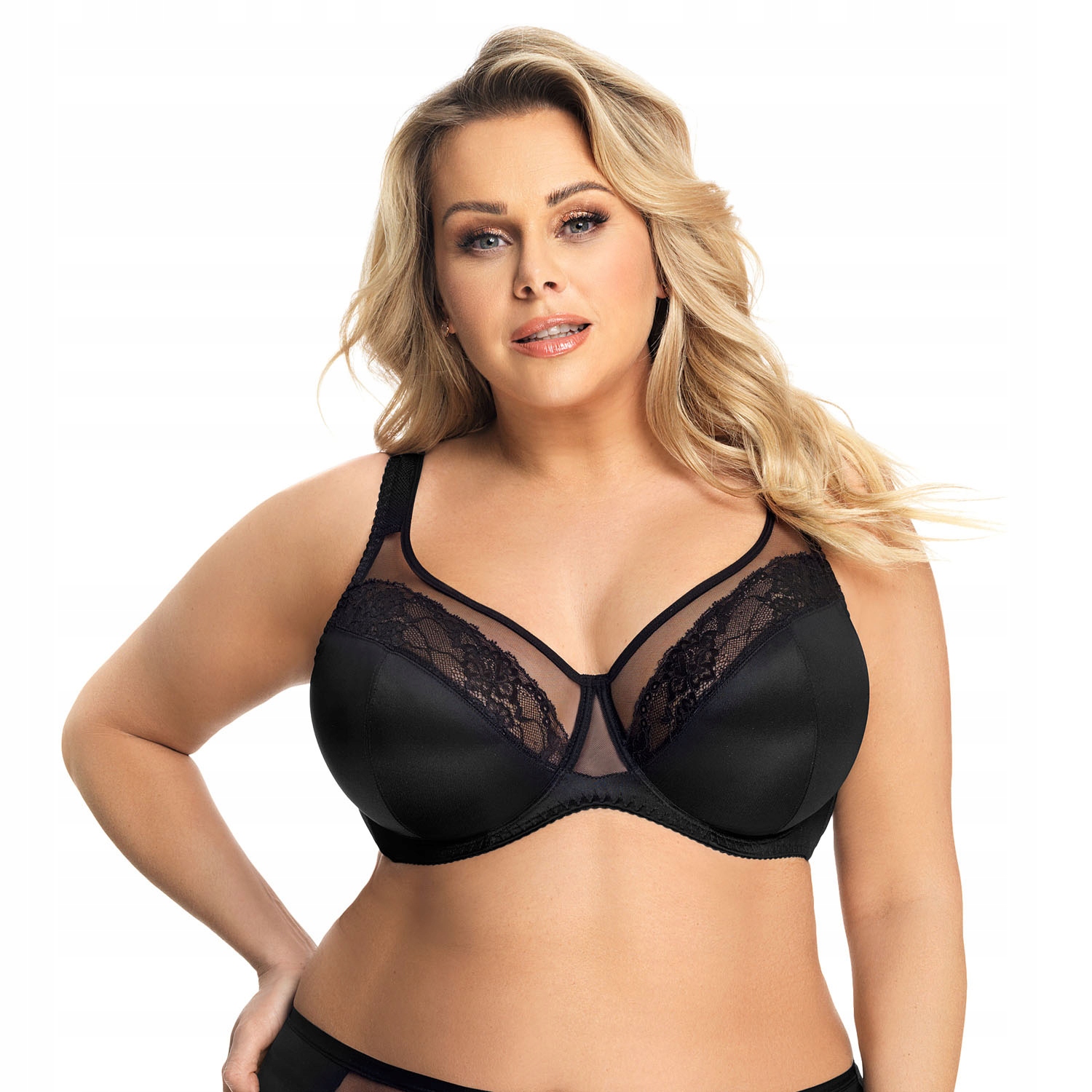 Gorsenia K441 Luisse černá Měkká podprsenka 80L