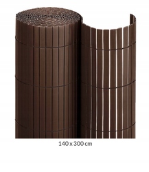 Dwustronna Mata Pvc 140x300cm Brązowa