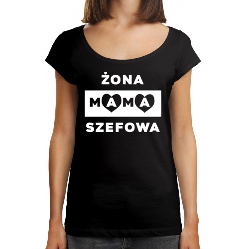 

Koszulka Damska Oversize Żona Mama Szefowa rozm L
