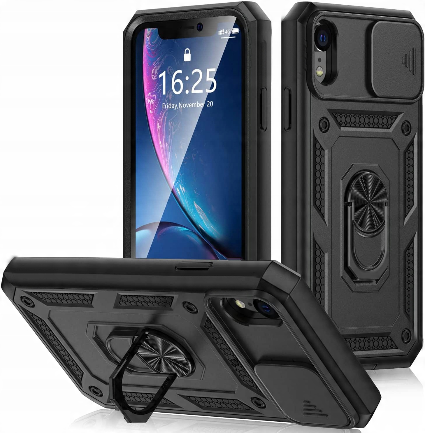 

Etui Defender Slide Szkło do Apple iPhone Xr