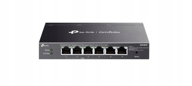 Prepínač Omada 6-Port ES206GP Easy Managed Switch with 4-Port PoE+:×+