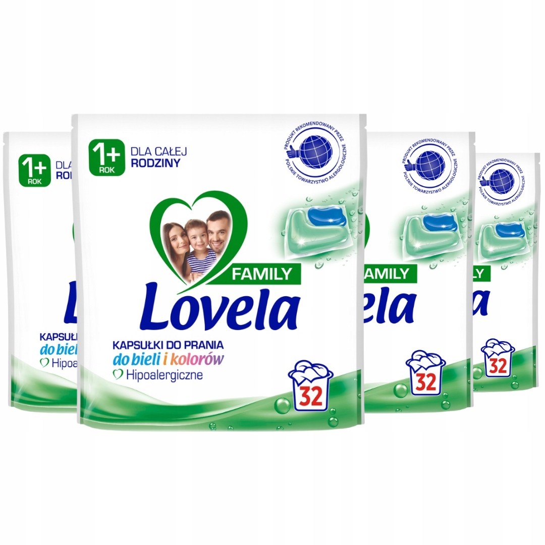 Levně Lovela Family Sada univerzálních kapsle na praní 128 ks