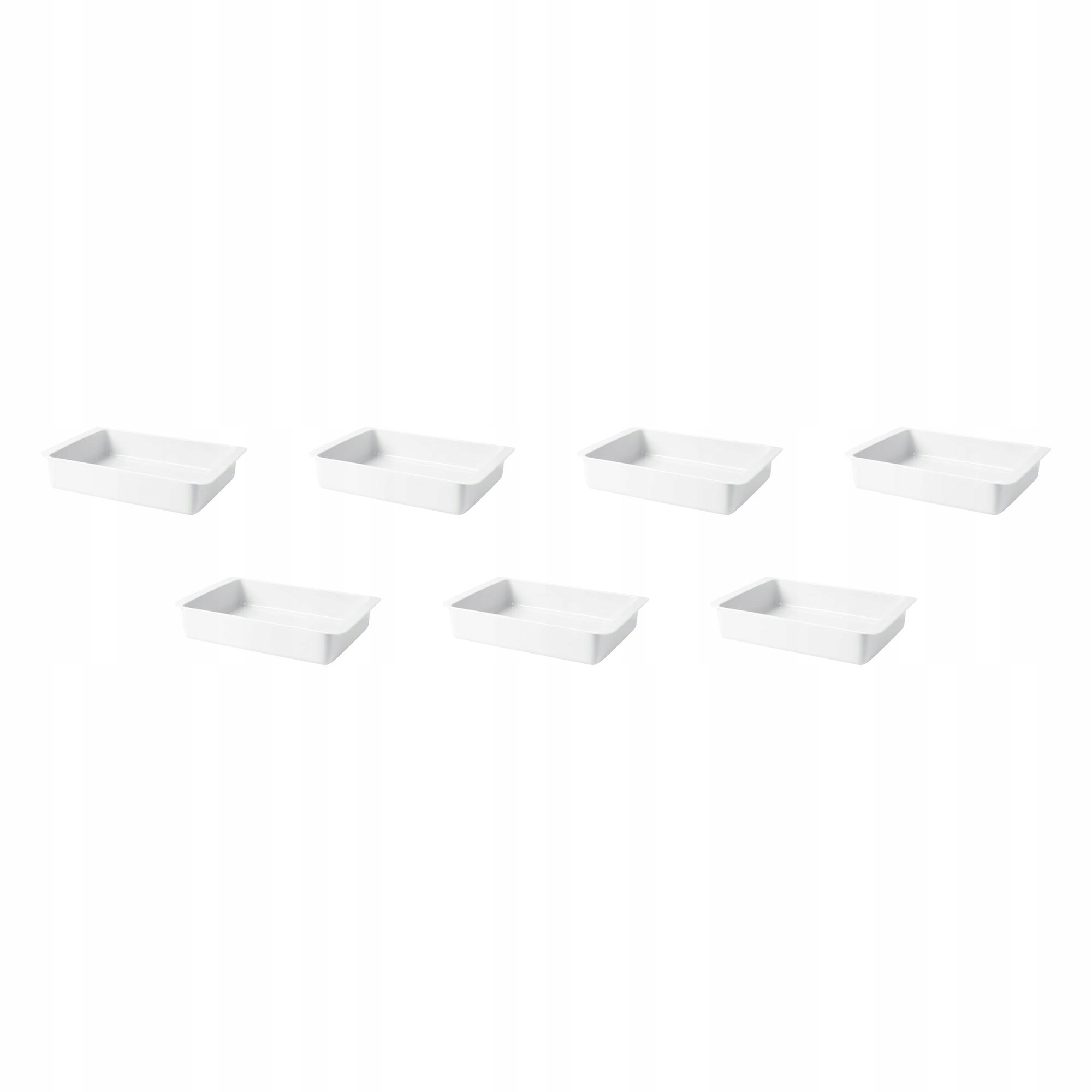 7 ks Ikea 365 Žáruvzdorná nádoba 38 x 26 cm bílá porcelánová