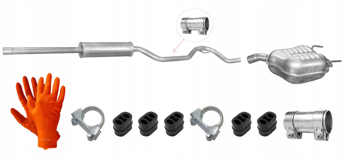 Fiat Croma 1.8 2.2 (2005-2011) Kombi Tlumič Koncový