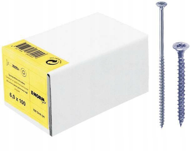 Šroub z dřevotřísky s pozinkovanou modrou drážkou Torx 6,0x220/72 E-NORMpro