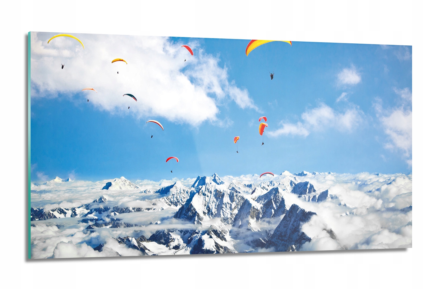 sklenená doska Paraglidingové štíty s fotografiou 120x60