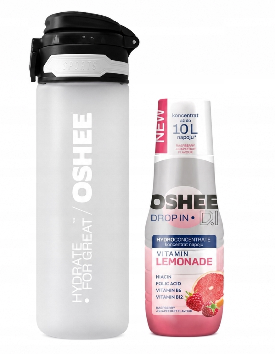 Láhev Lahev Na Pití Tritan Oshee Drop In 650 ml bez Bpa, lehká Koncentrát Sirup