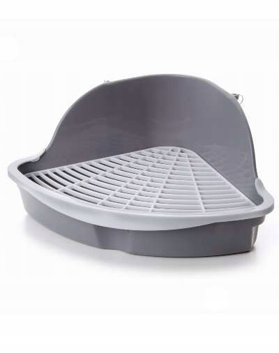 Levně Záchod, malá toaleta pro králíka, prasátko zelená nebo poma 18 x 18 x 25 cm