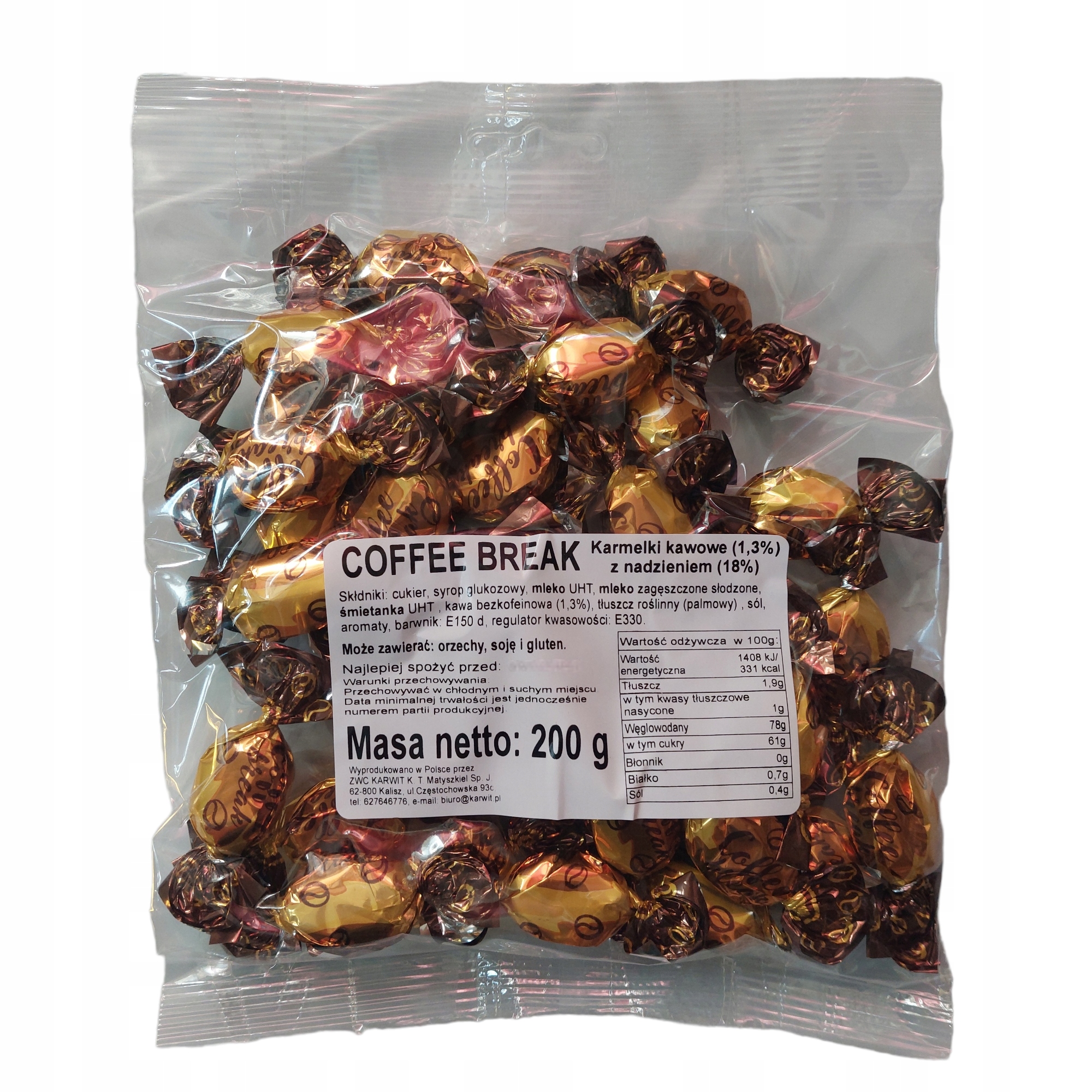 Coffee Break Karmelki kawowe z nadzieniem 200g — 7