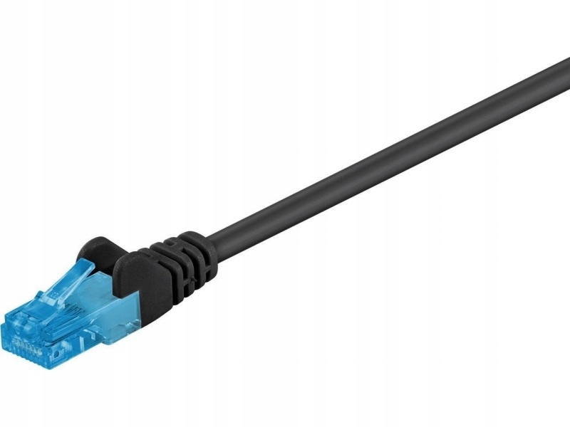 Goobay 55410 kabel sieciowy 5 m Cat6a U/UTP (UTP) Czarny
