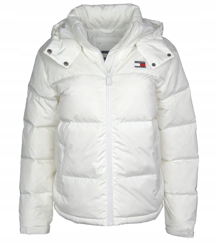Tommy Jeans Dámská prošívaná péřová bunda, bílá, L