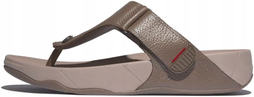 Fitflop Hnědé Pánské Pantofle Z Přírodní Kůže S Podrážkou Synte 44 6DA