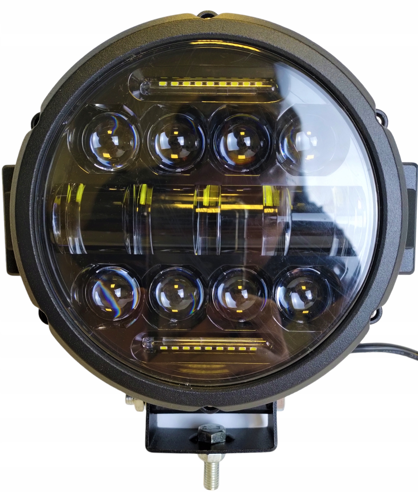 LAMPA ROBOCZA LEDOWA REFLEKTOR LED HALOGEN 80W OKRĄGŁA 2 FUNKCJE ŚWIECENIA Numer katalogowy części 77046 LAMPA ROBOCZA HALOGEN LEDOWCA