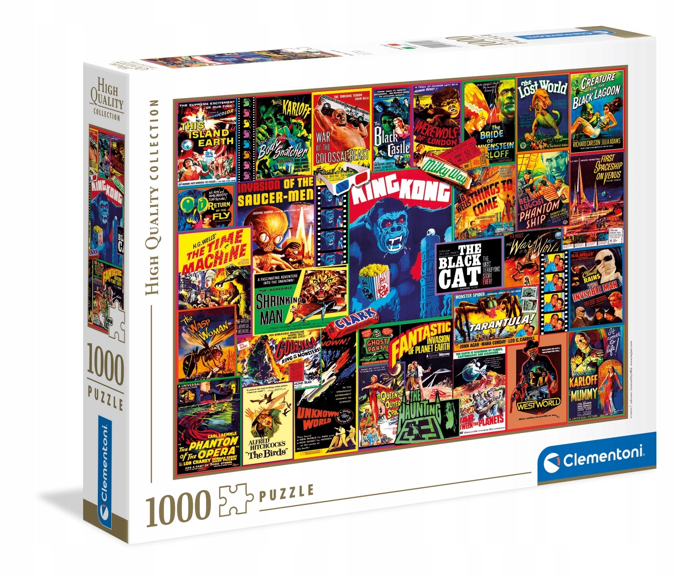 PUZZLE 1000 el. THRILLER CLASSICS CLEMENTONI 39602