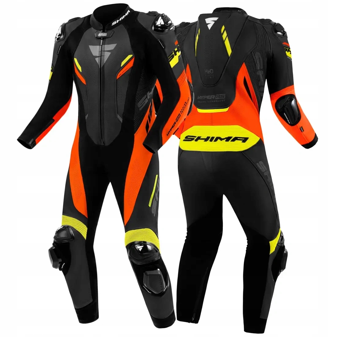 Jednodielny motocyklový oblek Shima Hyper-rs Men Fluo 54
