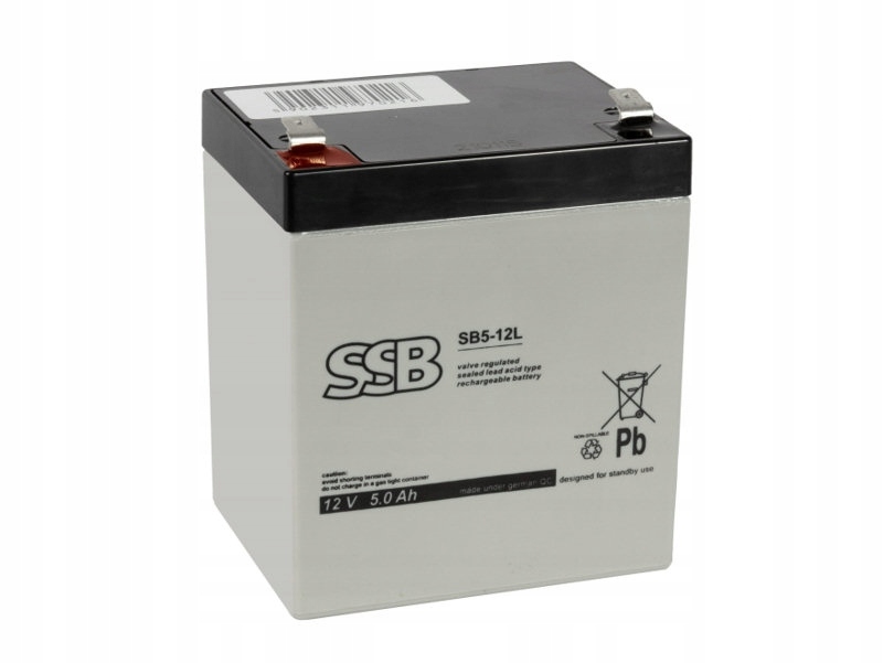 Agm Akumulátor 12V 5Ah faston 6.3 Ssb SB5-12L 7718
