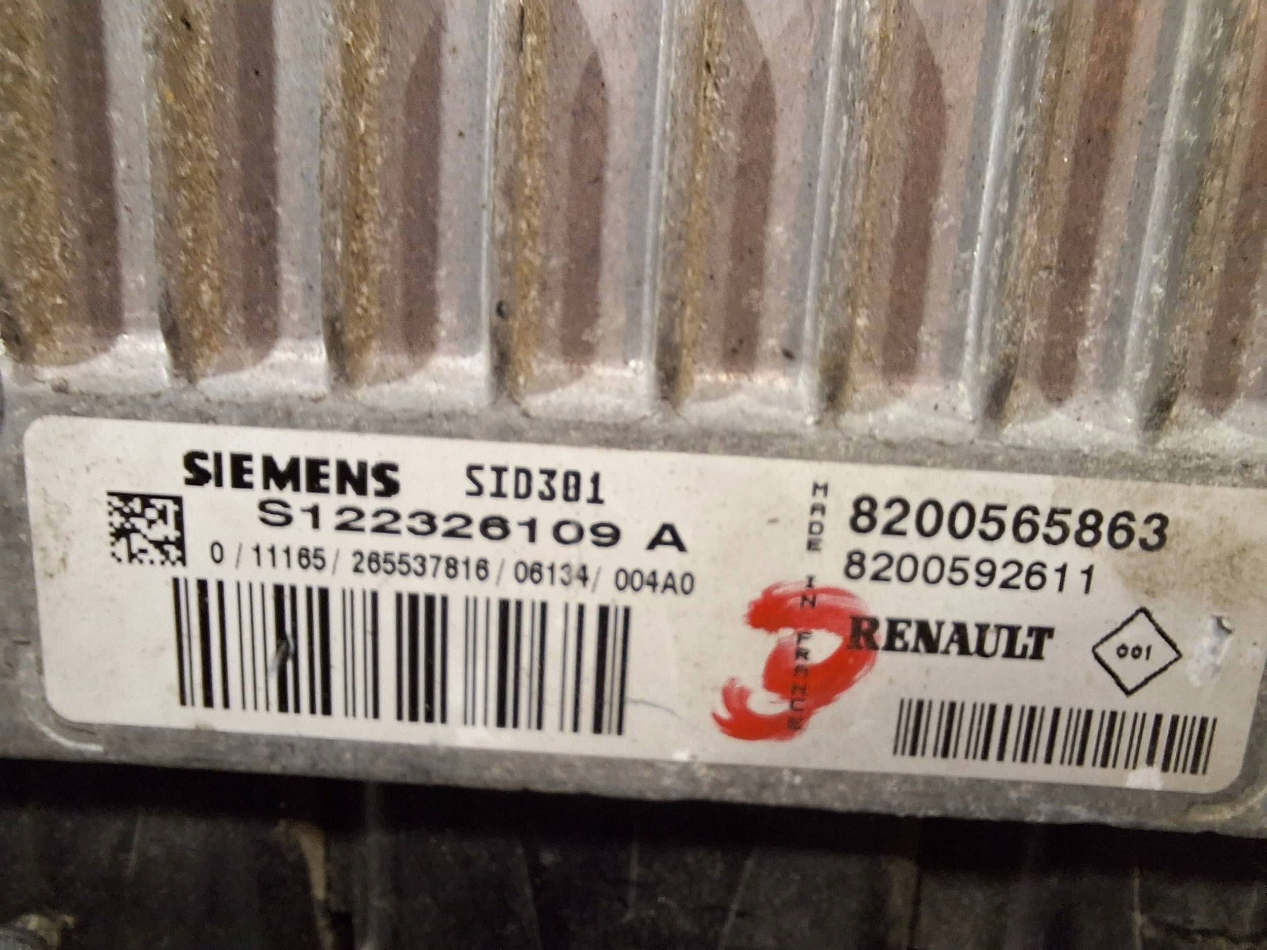 computer S122326109A 8200592611 8200565863 Renault 1.5 DCI