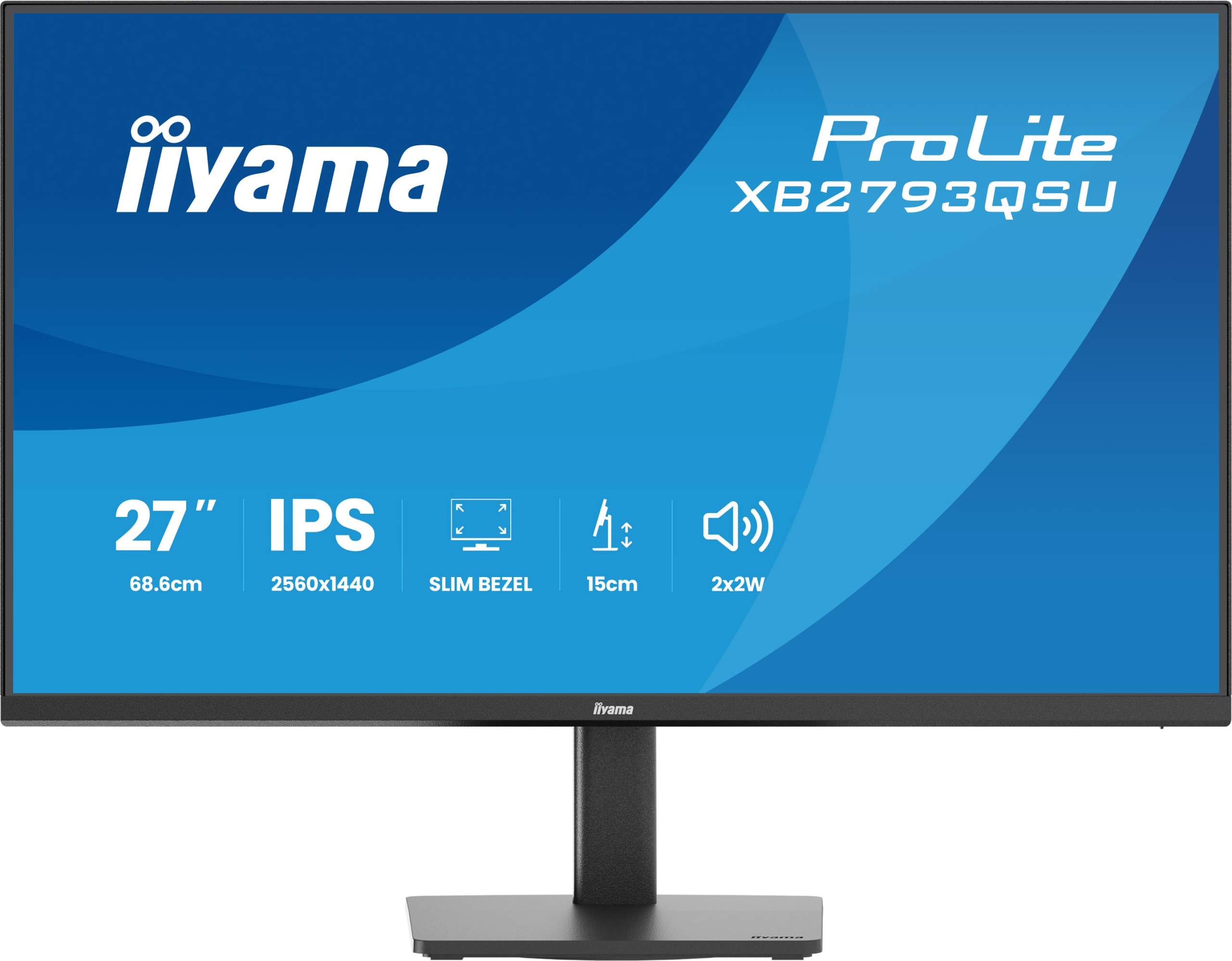 iiyama ProLite XB2793QSU-B1 27 Ips Qhd Led monitor 1ms /hdmi, Dp/